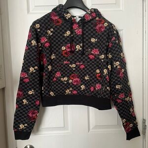 Vans Botanical Checkered Cropped Hoodie